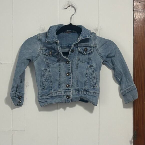Y2K Mary-Kate and Ashley Classic Denim Jacket Girls Size 5 - Picture 1 of 4